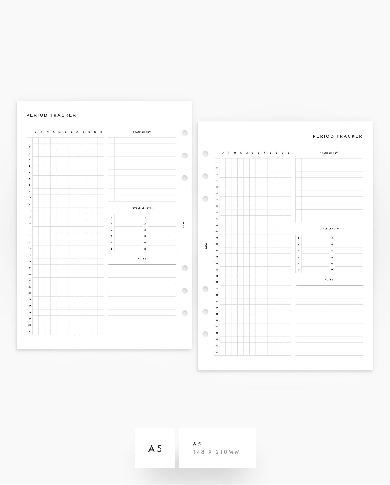 MN275 - Period Tracker Planner Inserts - SPECIAL ORDER
