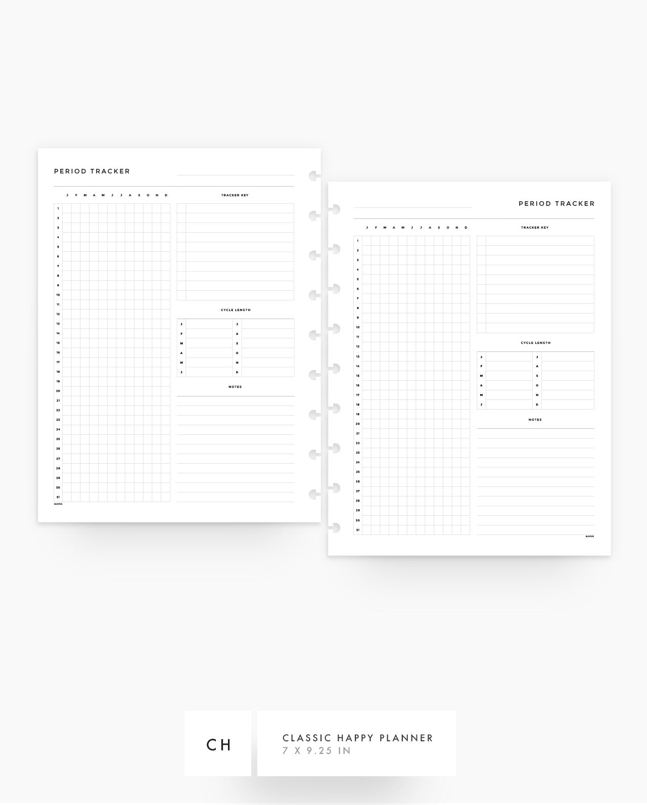 MN275 - Period Tracker Planner Inserts - SPECIAL ORDER