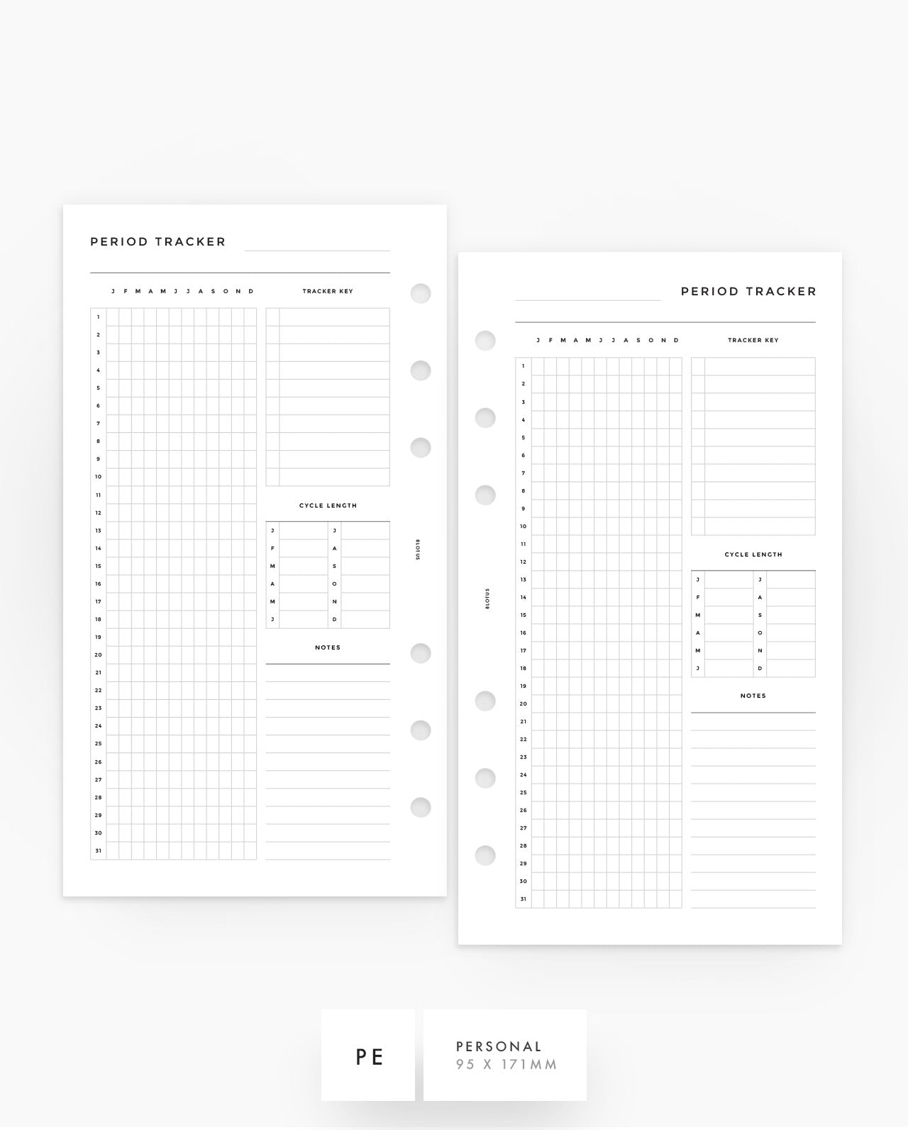 MN275 - Period Tracker Planner Inserts - SPECIAL ORDER