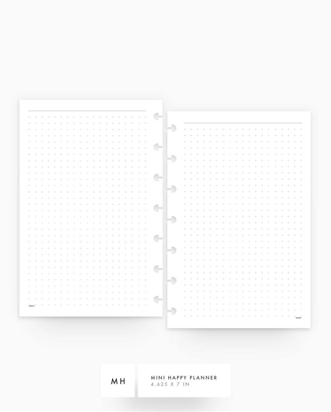 MN195 - Dot Grid Notes Planner Inserts - SPECIAL ORDER