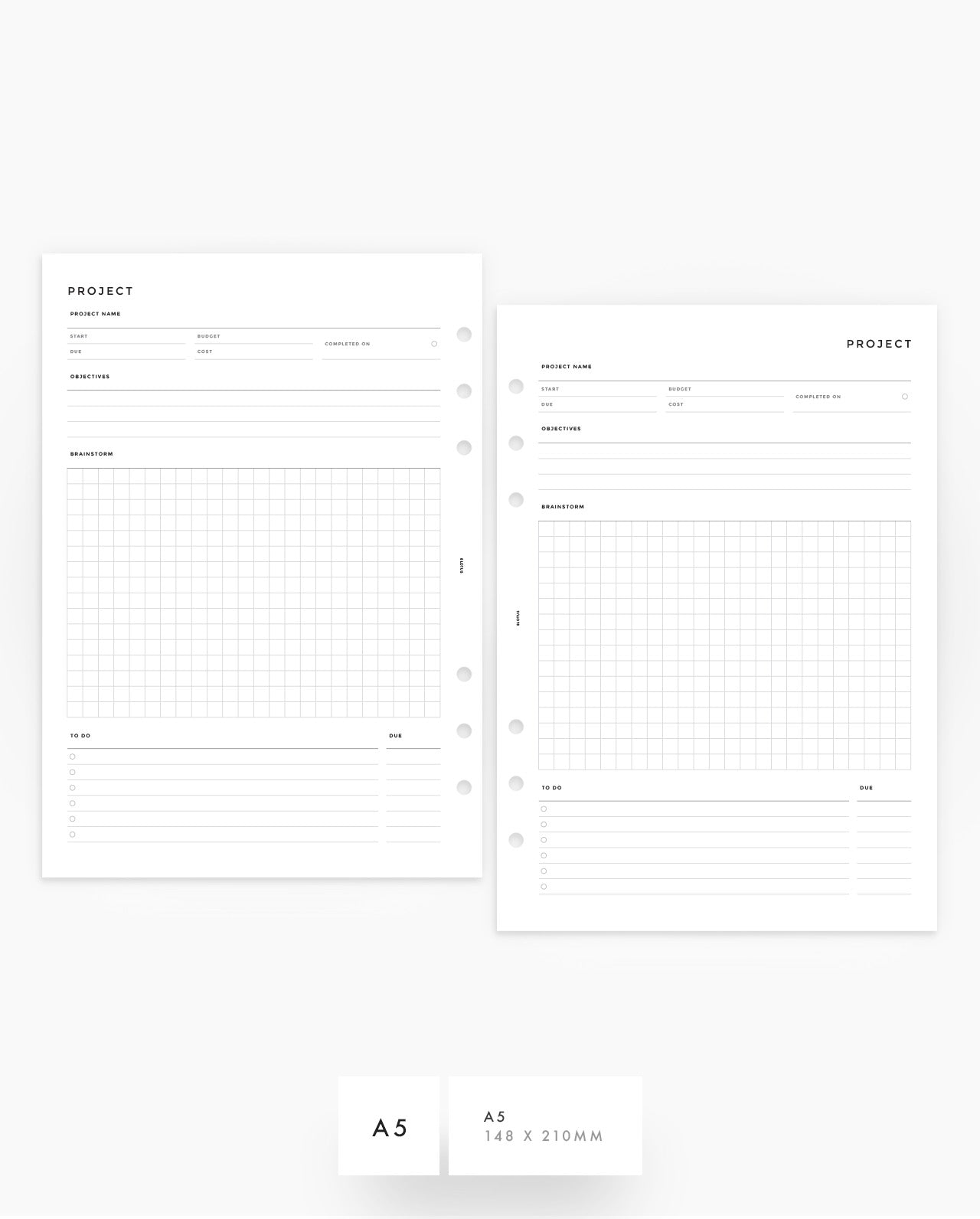 MN241 - Project Planner Inserts -  SPECIAL ORDER