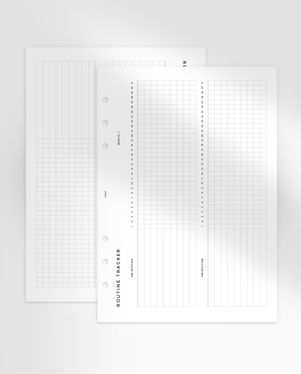 MN278 - Routine Tracker Planner Inserts - SPECIAL ORDER