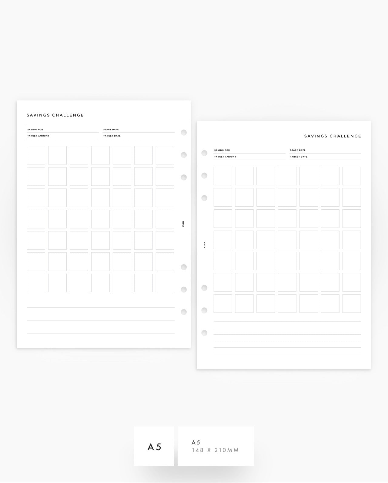 MN215 - Savings Challenge Planner Inserts - SPECIAL ORDER