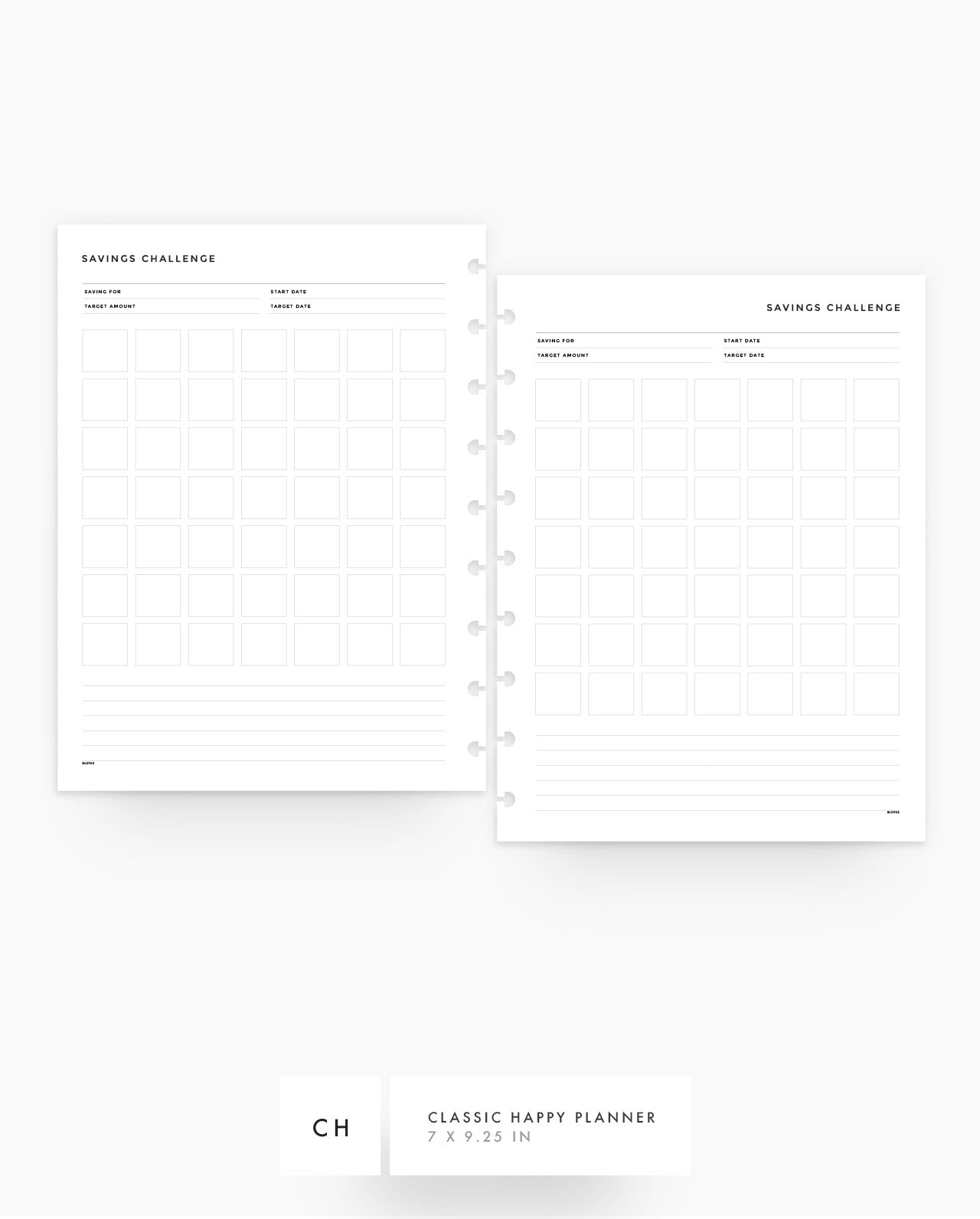 MN215 - Savings Challenge Planner Inserts - SPECIAL ORDER