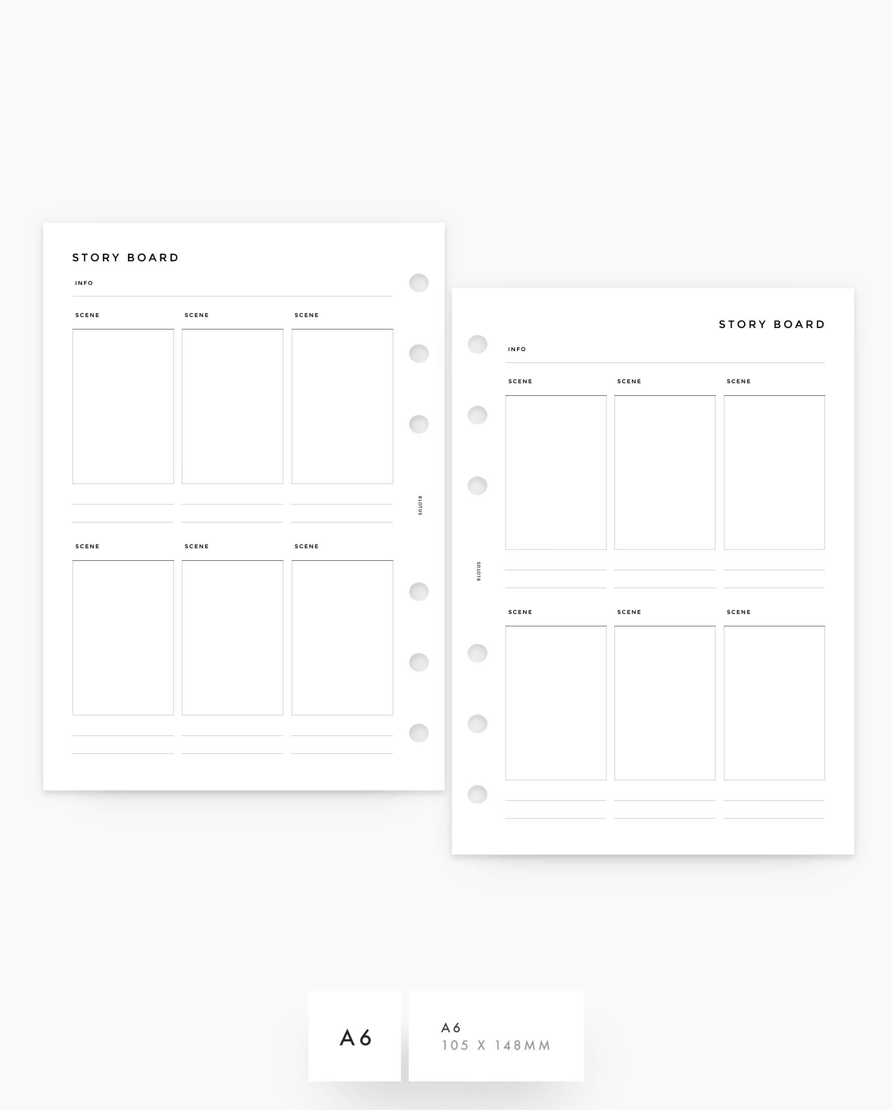 MN228 - Story Board - Vertical - Planner Inserts