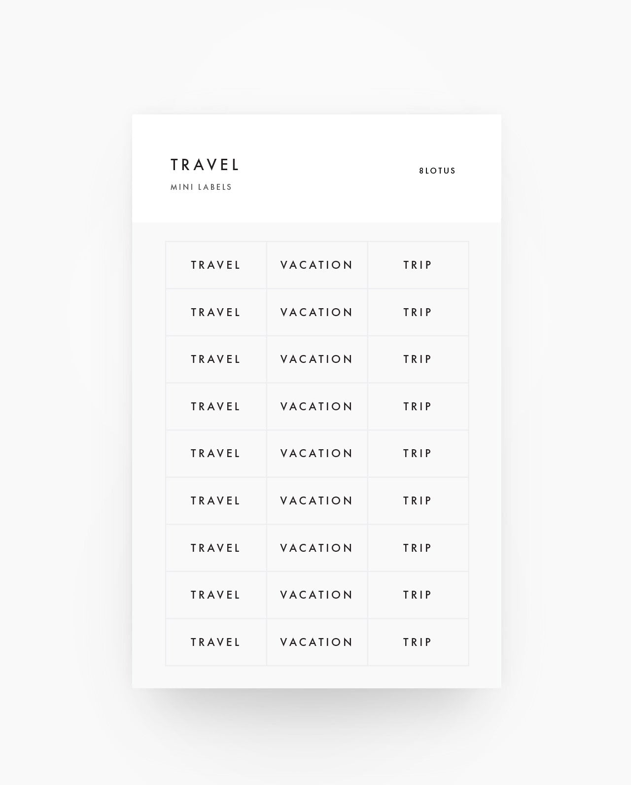 Travel - Stickers