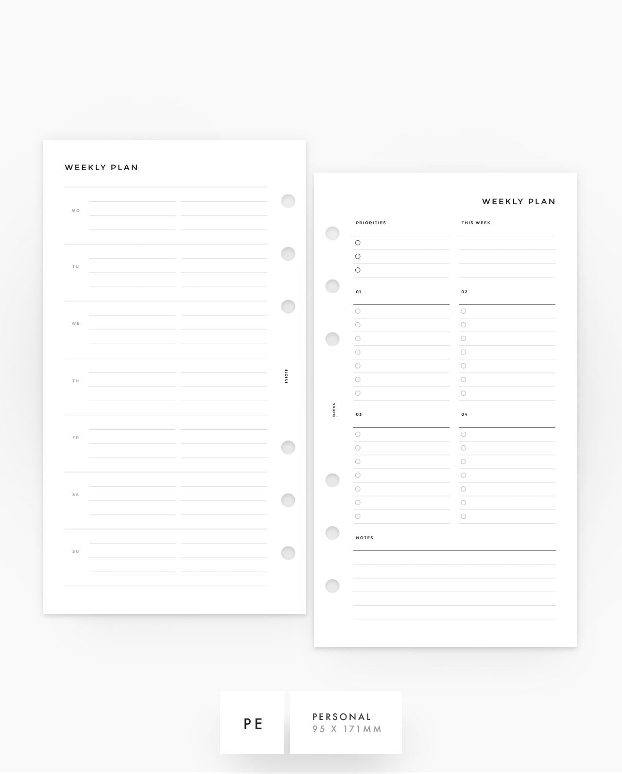 MN167 - Weekly Horizontal Custom Lists - Lined - PDF