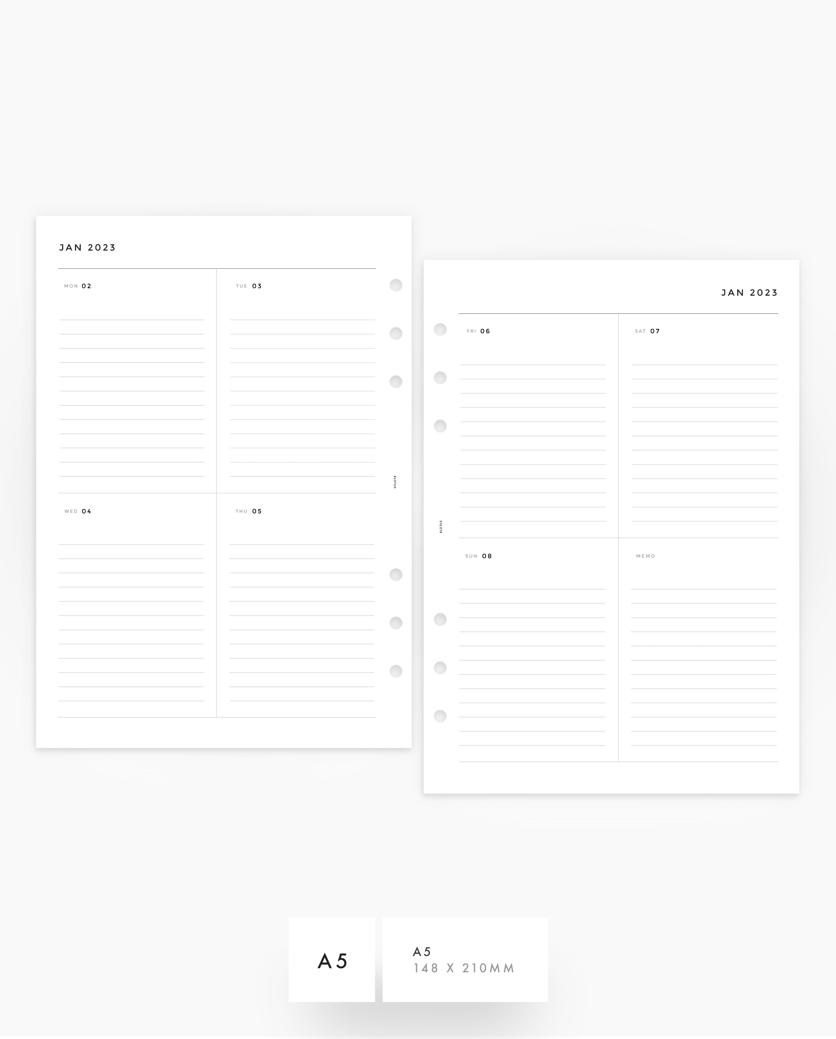 MN015 - 2023 WEEKLY PLANNER - WO2P - PDF