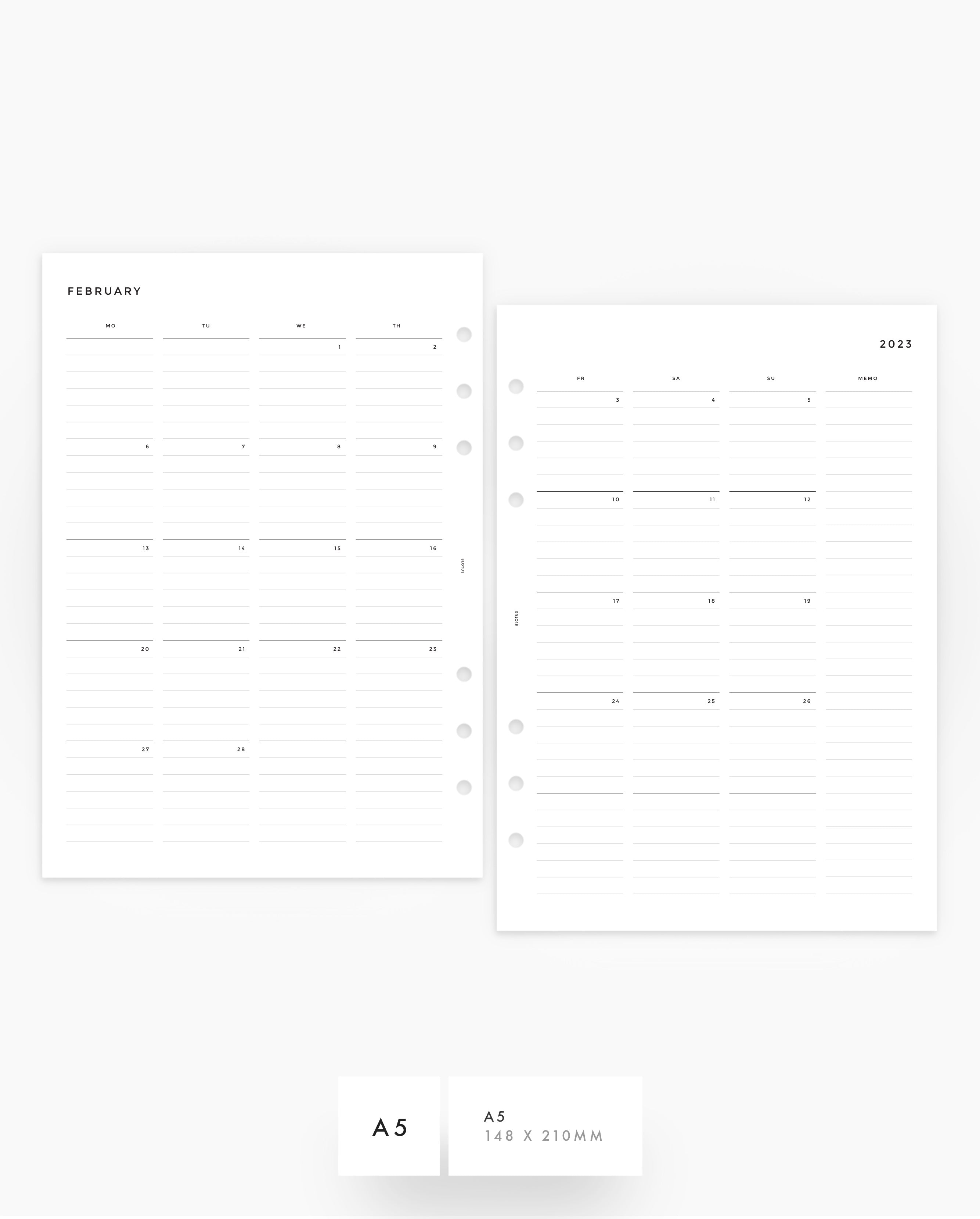 MN016L - 2023 MONTHLY PLANNER Lined - MO4P - PDF