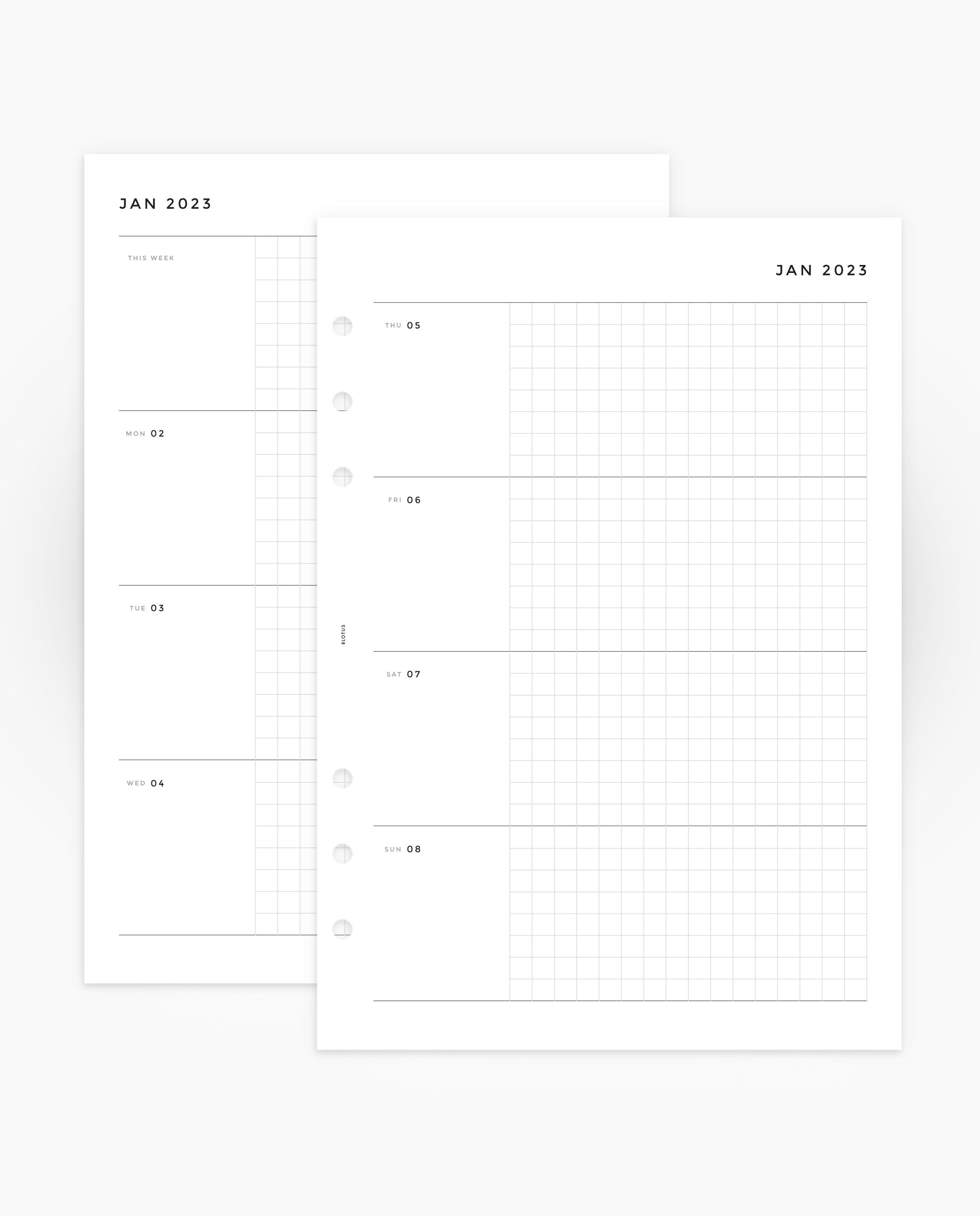 2023 Week at a Glance Planner Inserts Printed Planner 