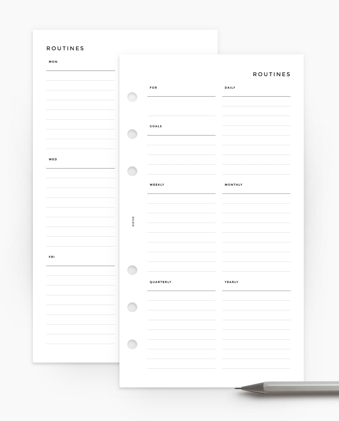 MN086 - ROUTINE OVERVIEW - LINED