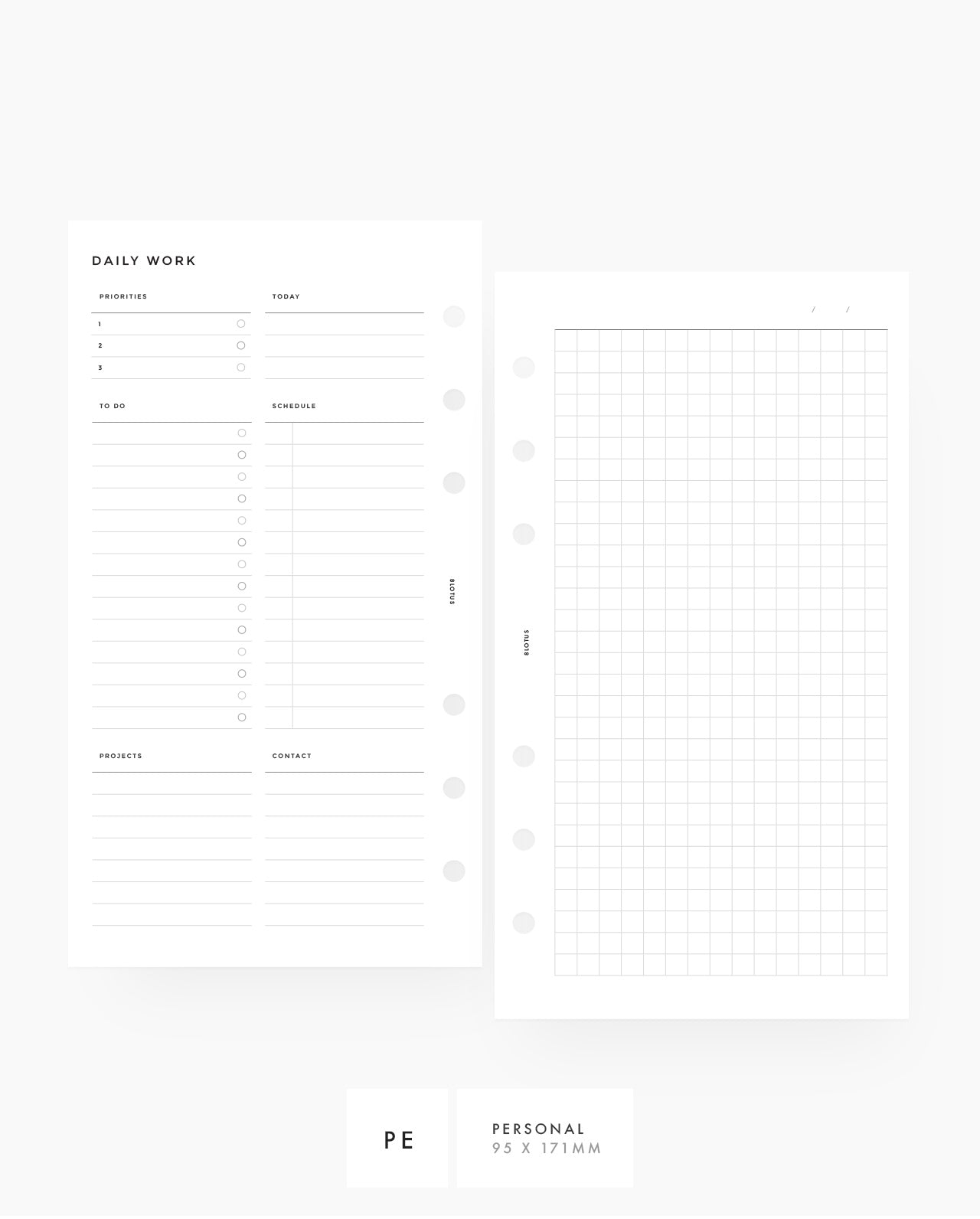 printable-daily-work-planner-insert-8lotus for Free Printable Daily Planner For Work Printable Daily Work Planner Insert - 8Lotus for Free Printable Daily Planner For Work