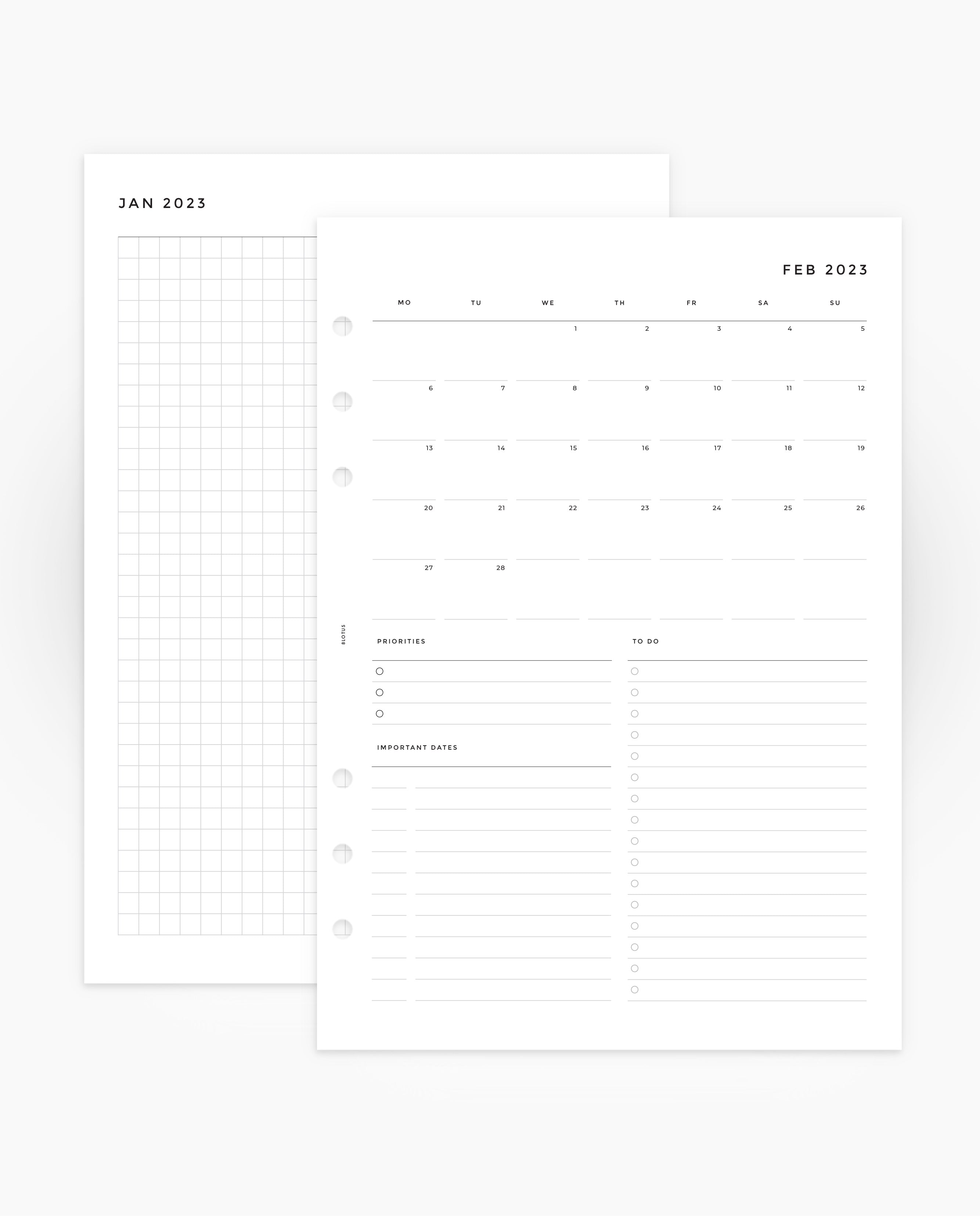 MN074 - 2023 Monthly Planner - MO2P