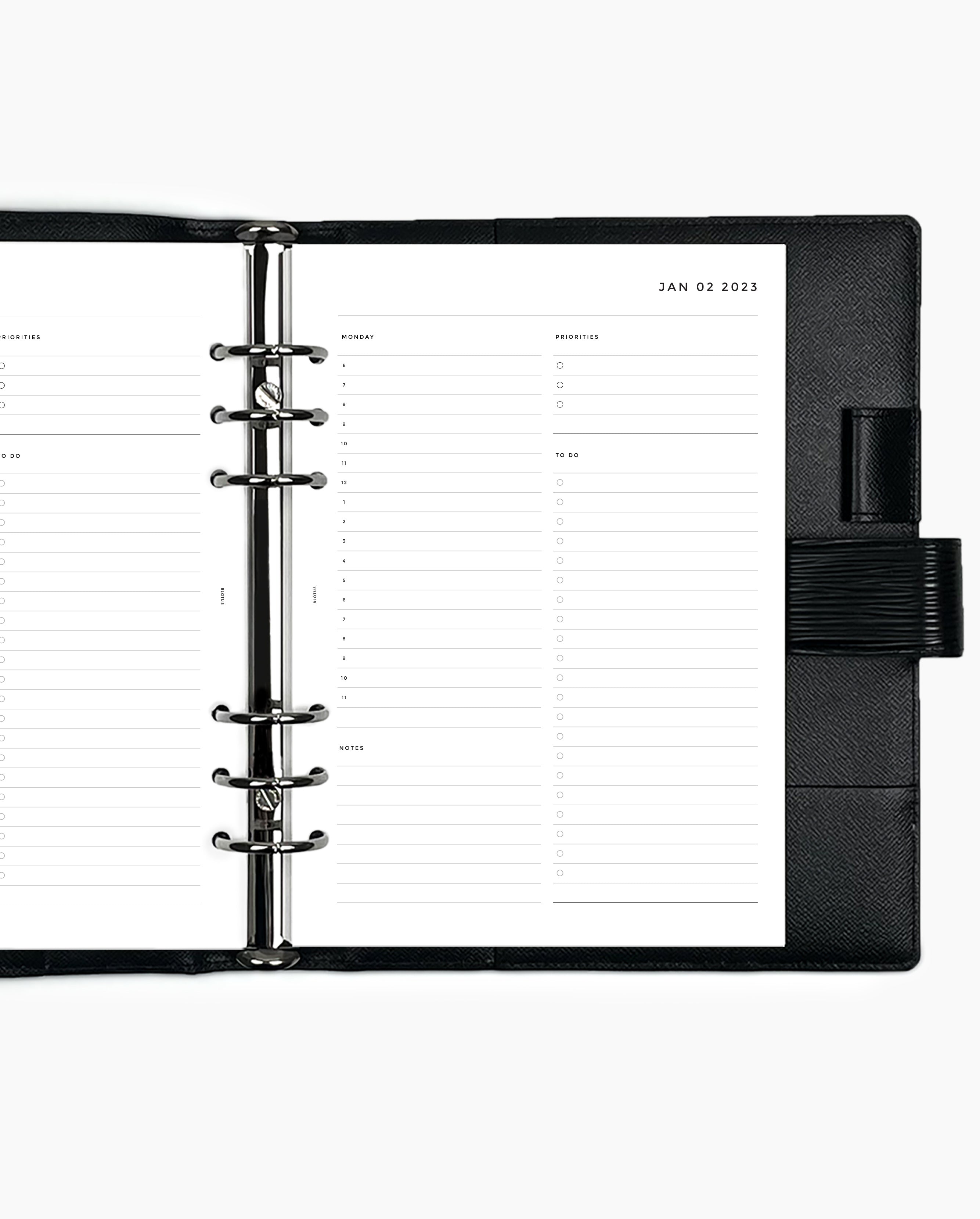 MN076 - 2023 Daily Planner - Hourly - DO1P