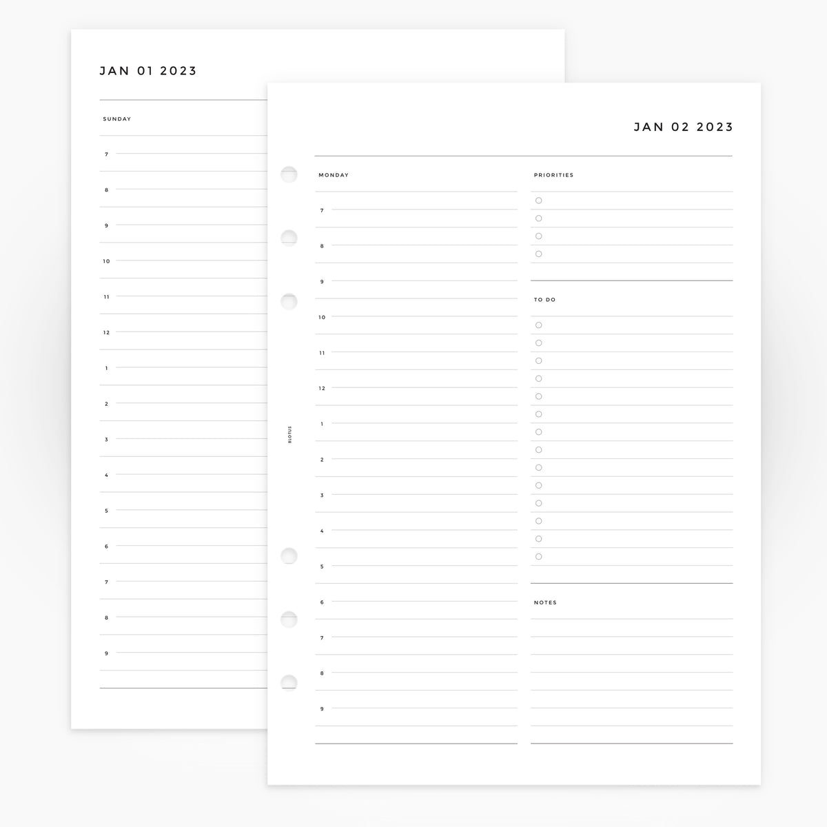2023 Daily Planner  Minimal Set Up with Louis Vuitton Inserts
