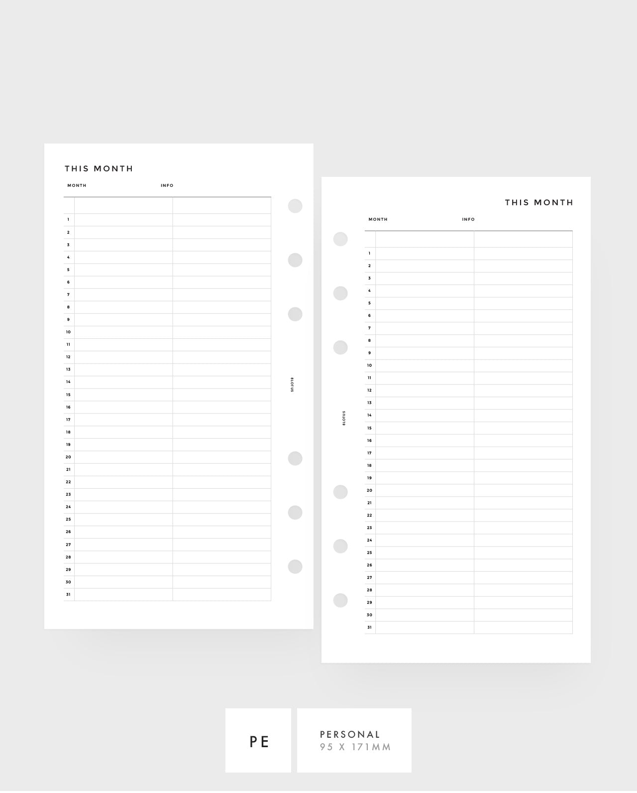 MN177 - Monthly Vertical - 2 Columns - MO1P - PDF