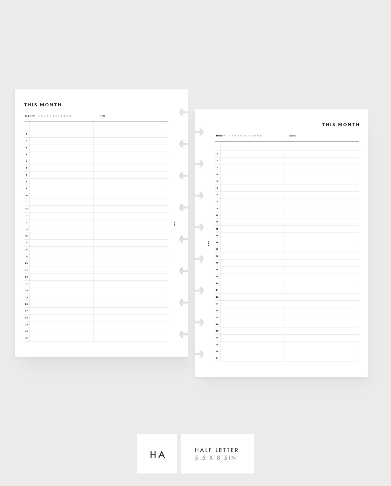 MN177 - Monthly Vertical - 2 Columns - MO1P - PDF