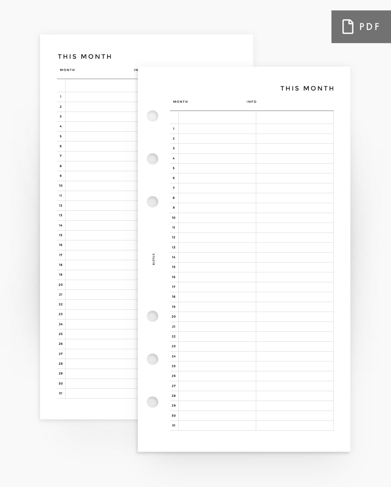 MN177 - Monthly Vertical - 2 Columns - MO1P - PDF