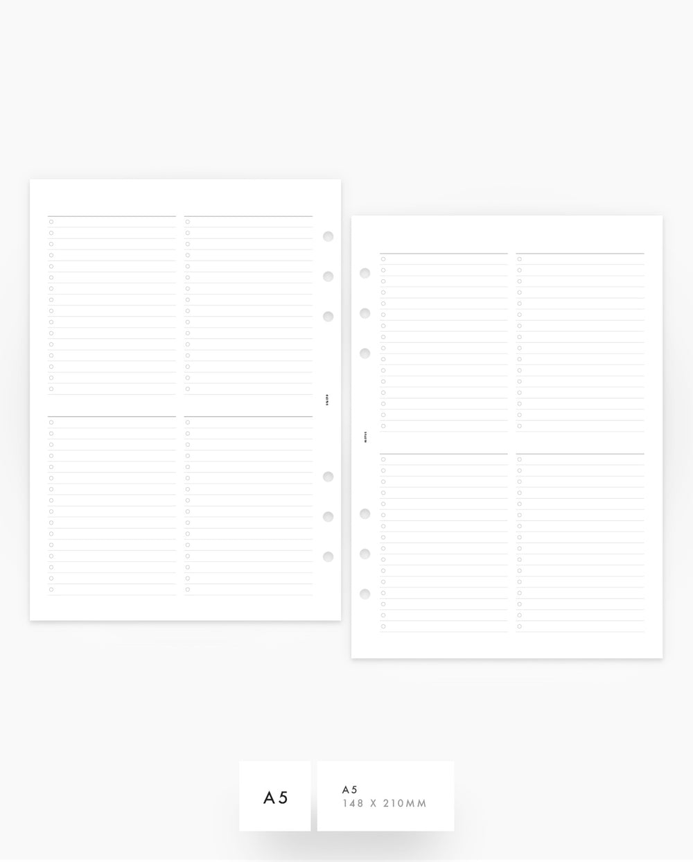 Planner Inserts & Refills for 6 Ring and Discbound Planners