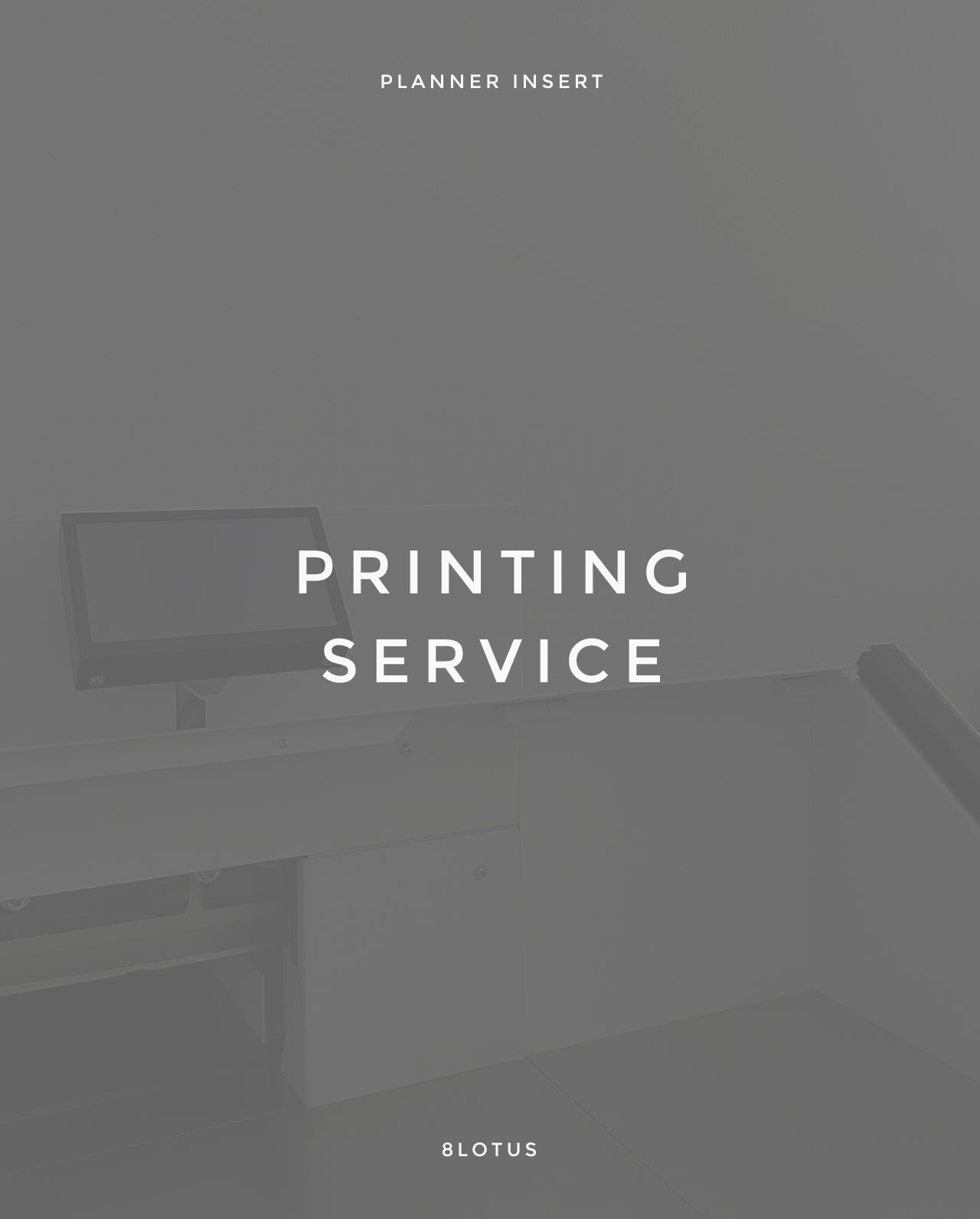 Undated - Printing Service - Special Order