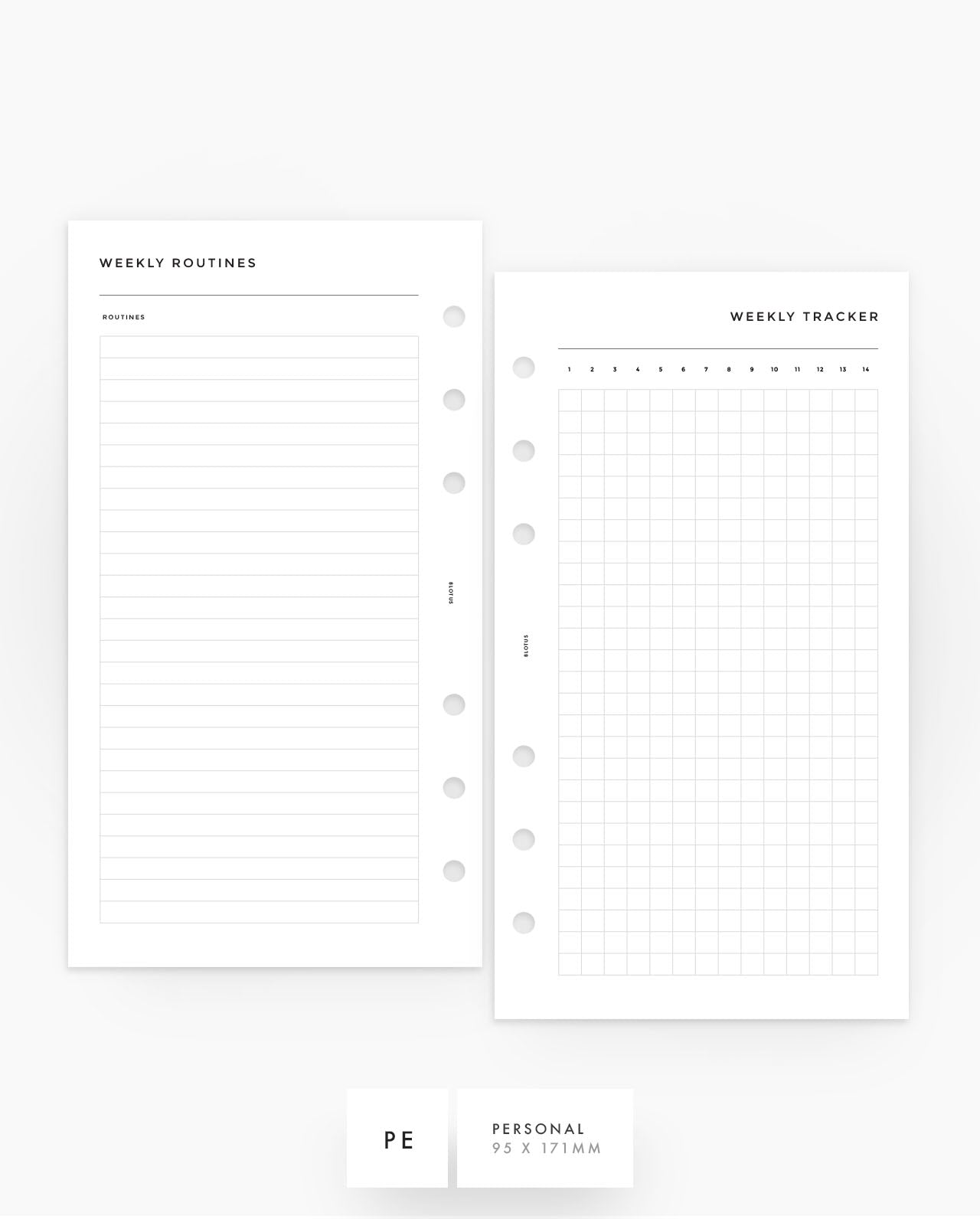 MN188 - Yearly Routine Bundle - Annual, Monthly & Weekly Trackers