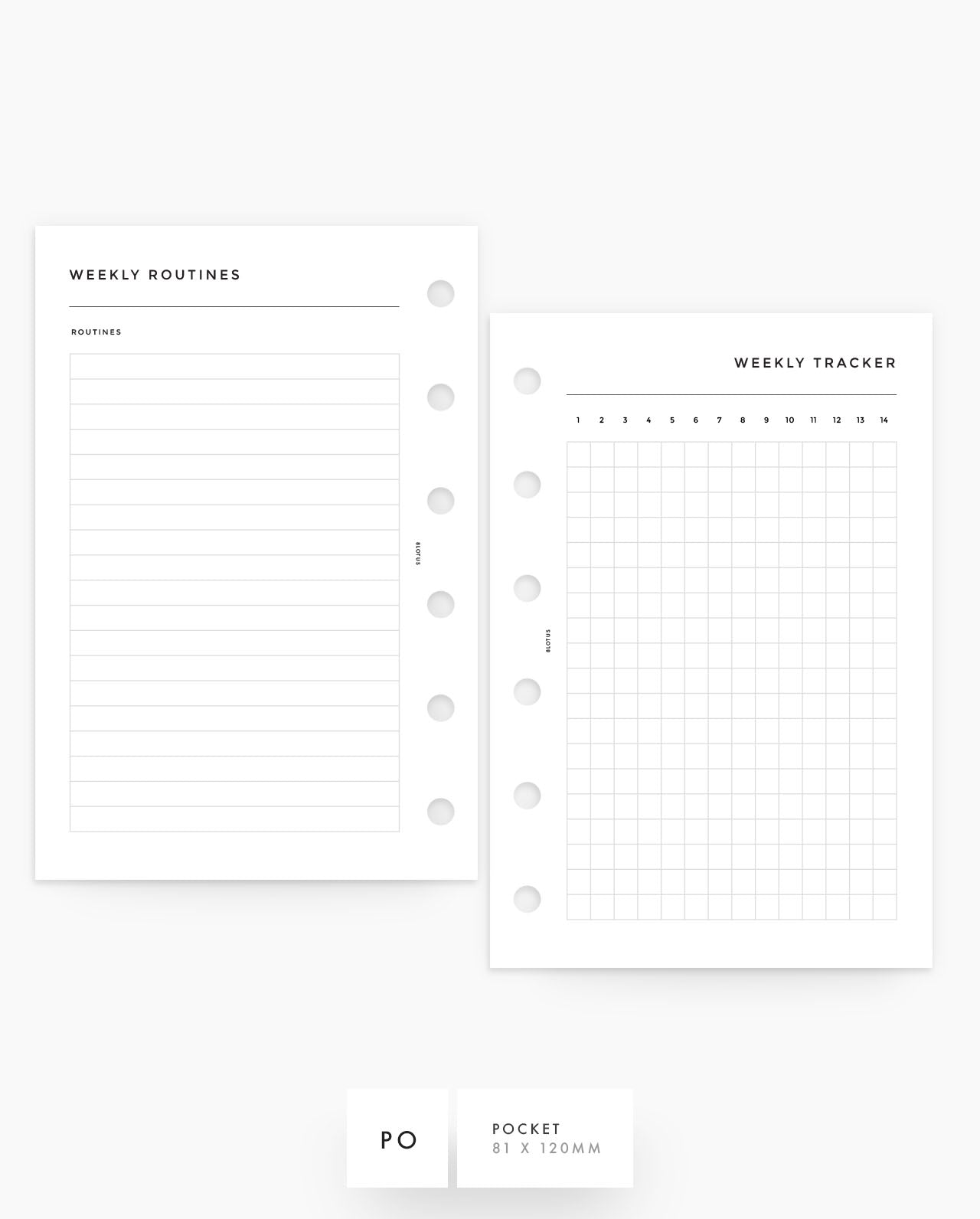 MN188 - Yearly Routine Bundle - Annual, Monthly & Weekly Trackers