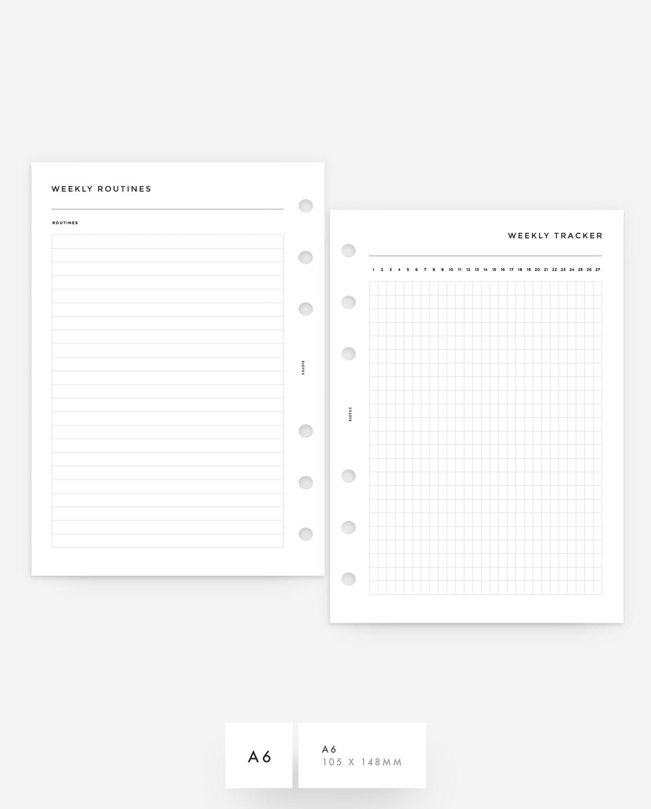 MN188 - Yearly Routine Bundle - Annual, Monthly & Weekly Trackers